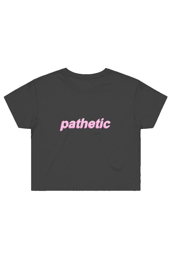 Pathetic- Crop Top (Black)