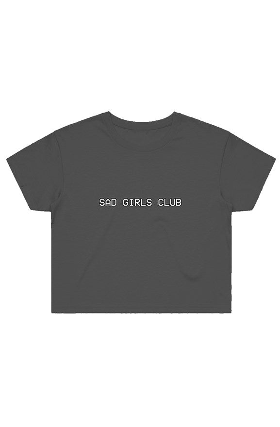 Sad Girls Club- Crop Top (Dark Gray)