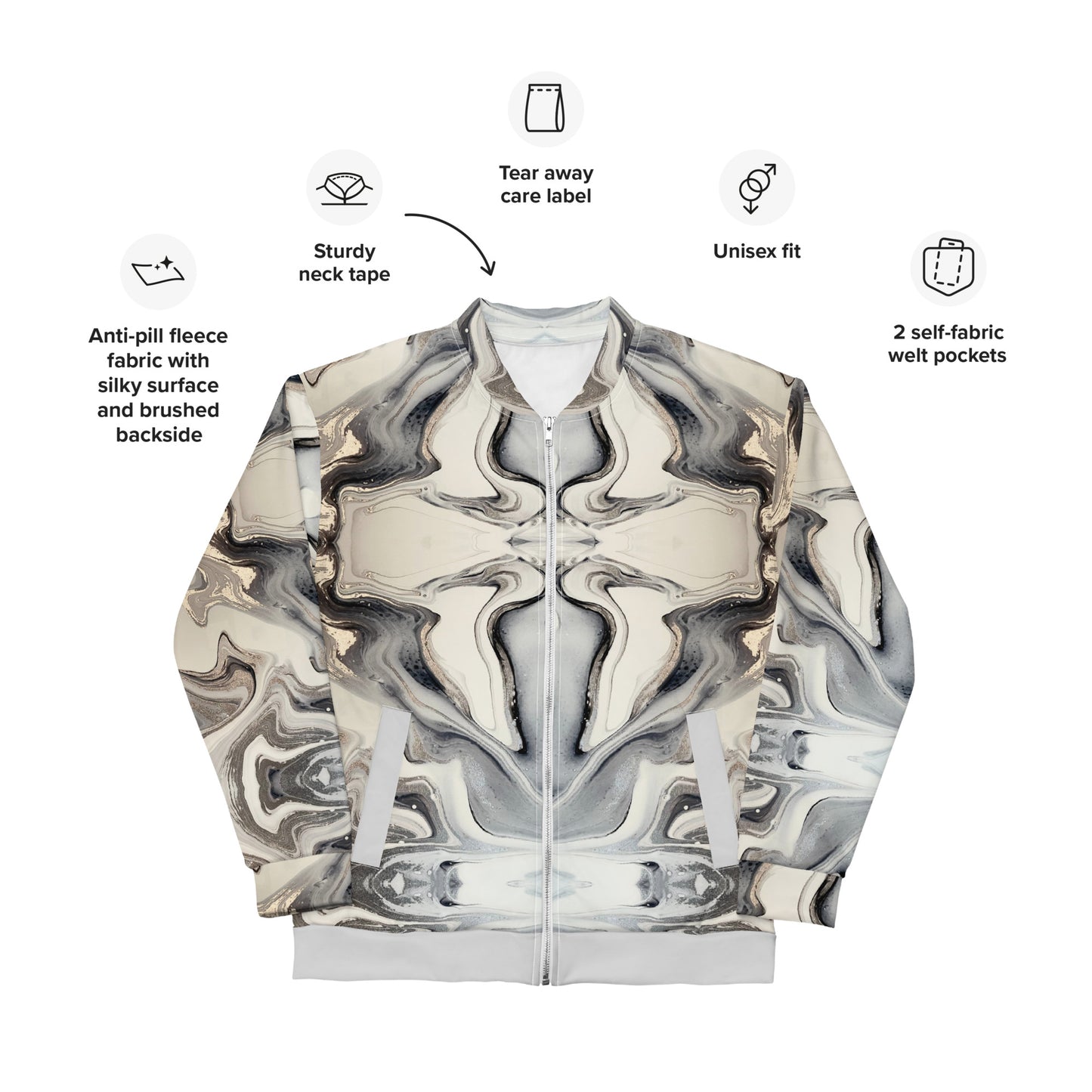 VII Crème- Bomber Jacket
