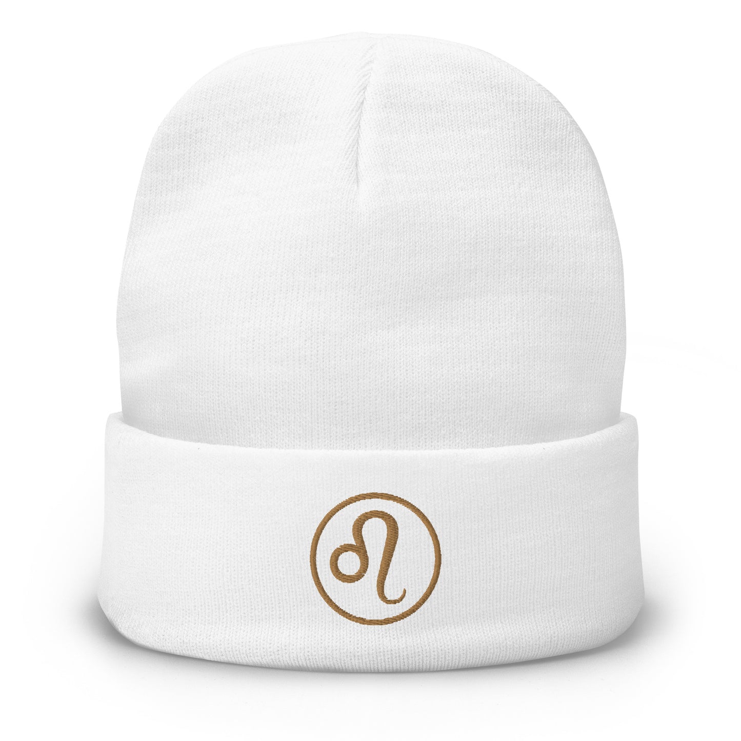 Leo- Embroidered Beanie