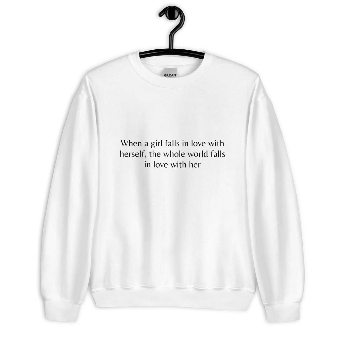 When a girl falls in love- Sweatshirt