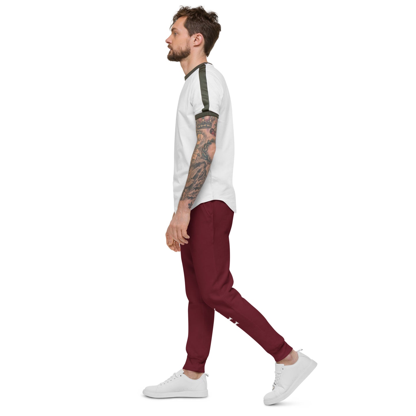 VII II VII- Fleece Sweatpants (Maroon)