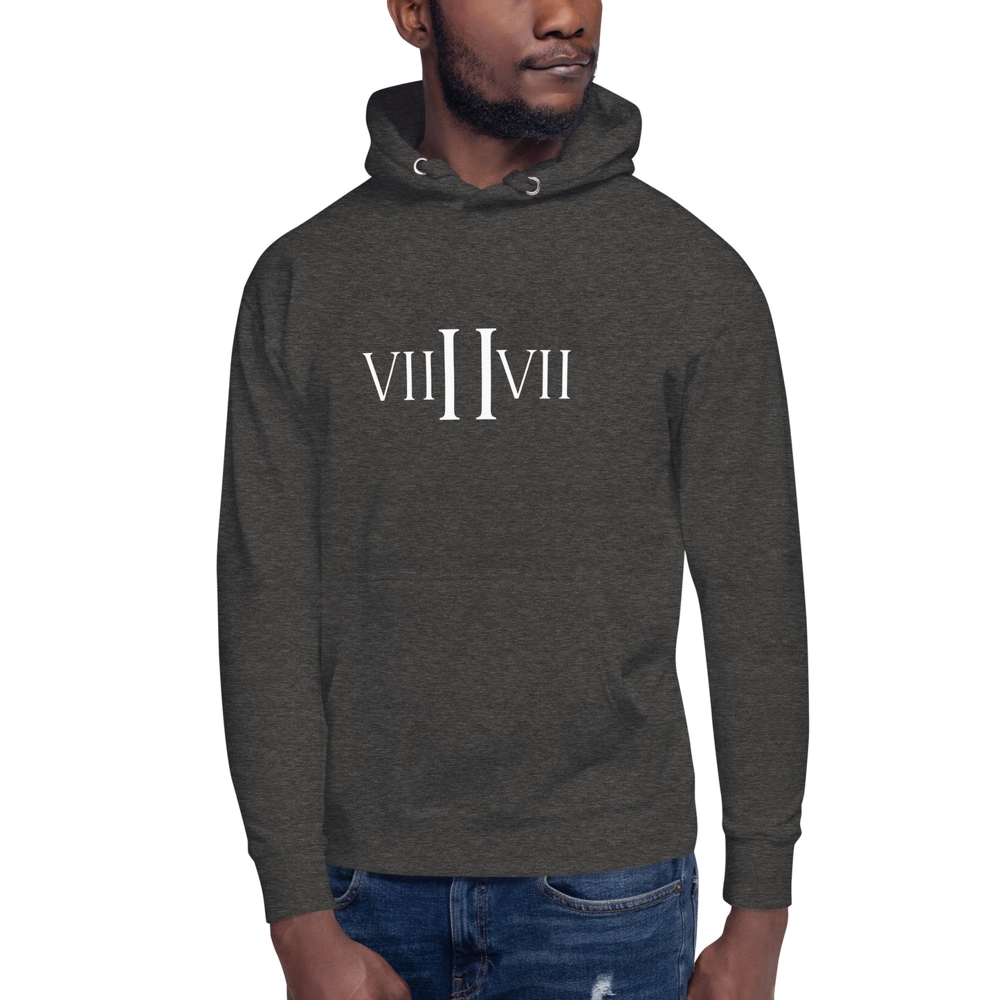 VII II VII- Hoodie (Charcoal Heather)
