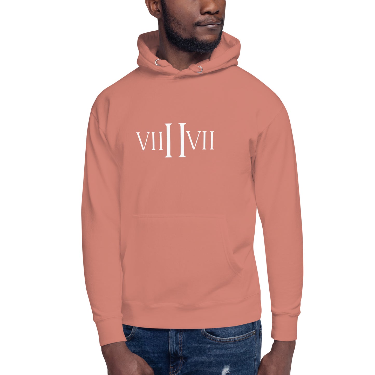 VII II VII- Hoodie (Dusty Rose)