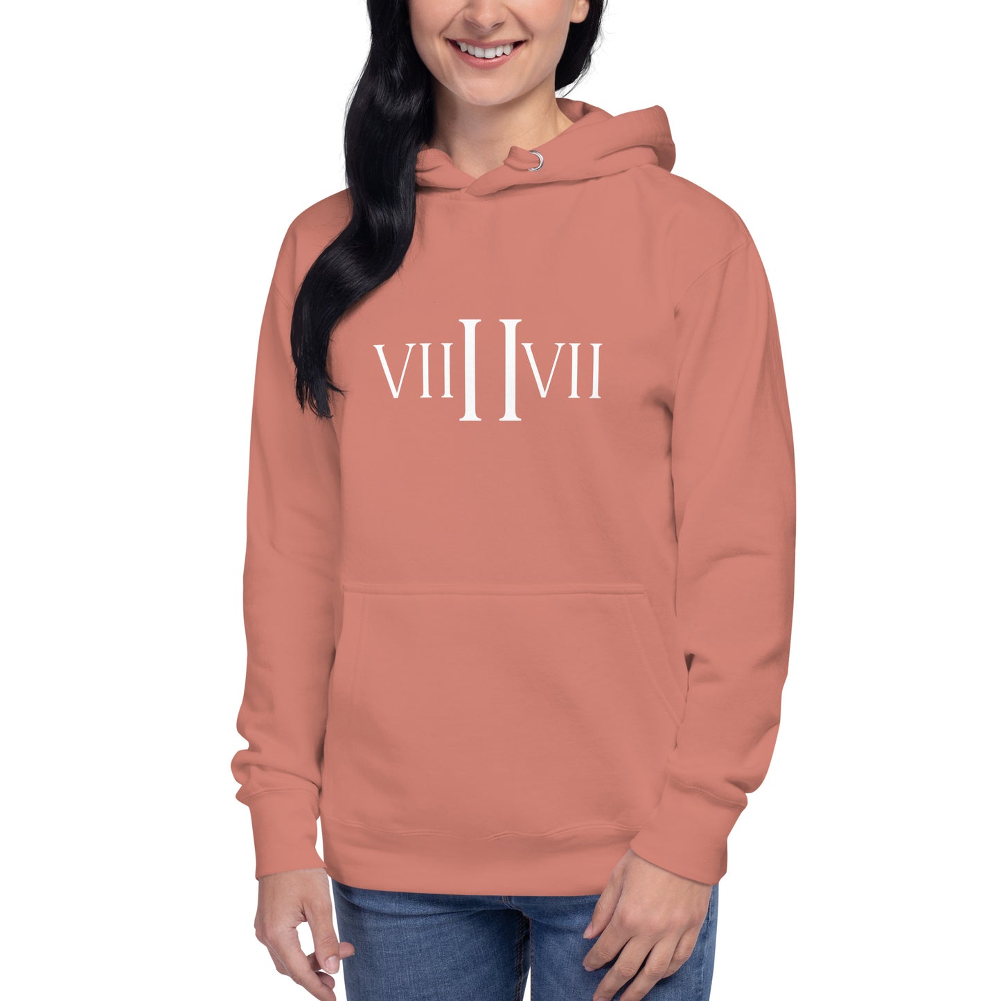 VII II VII- Hoodie (Dusty Rose)