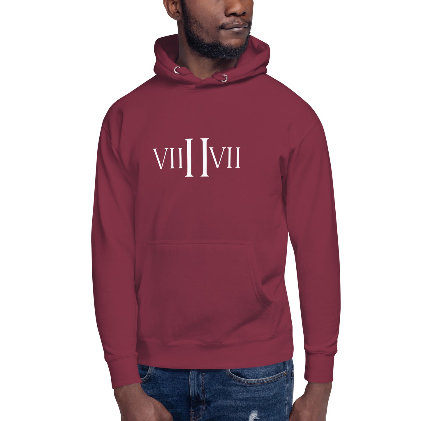 VII II VII- Hoodie (Marroon)