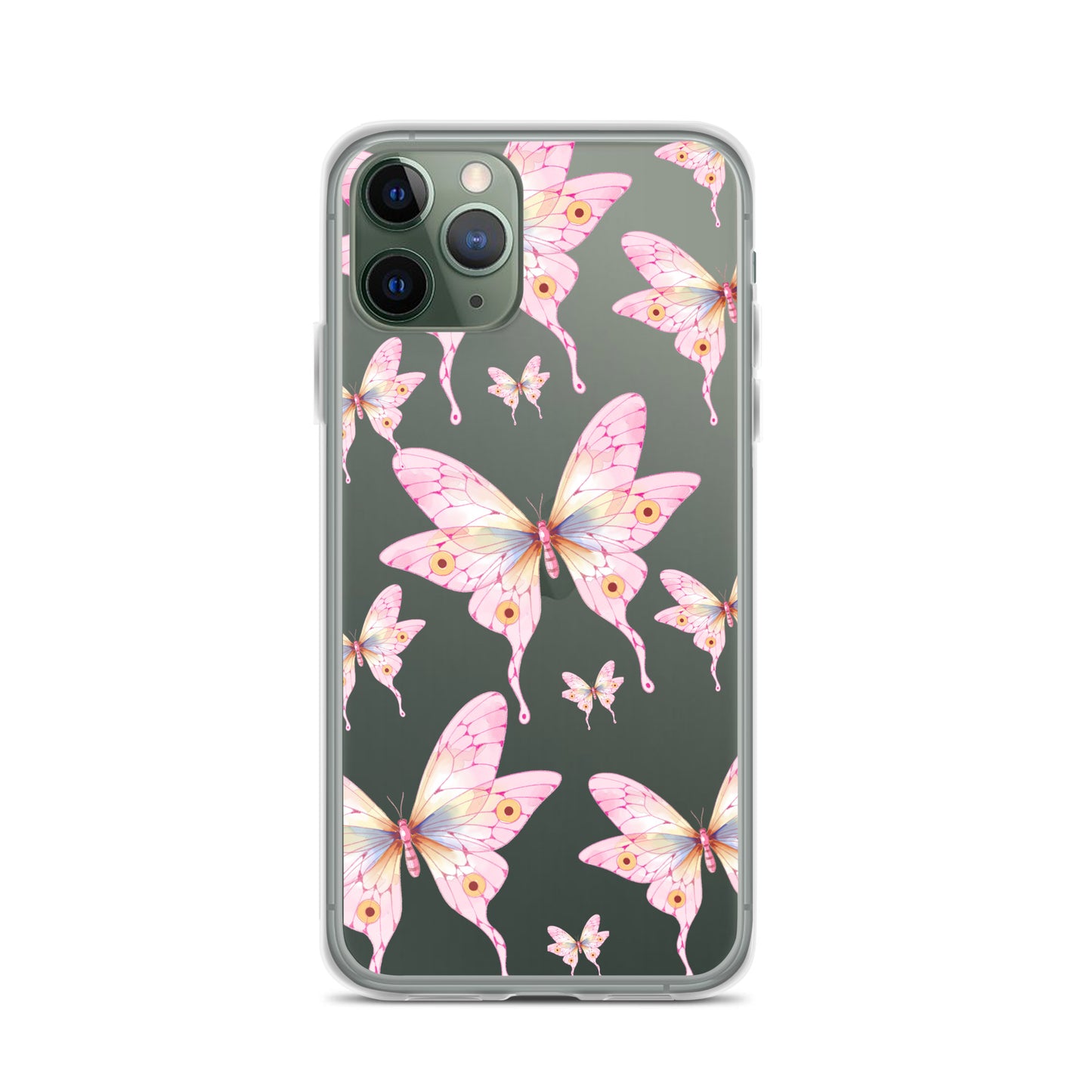 Pink Butterfly- Clear Case for iPhone®