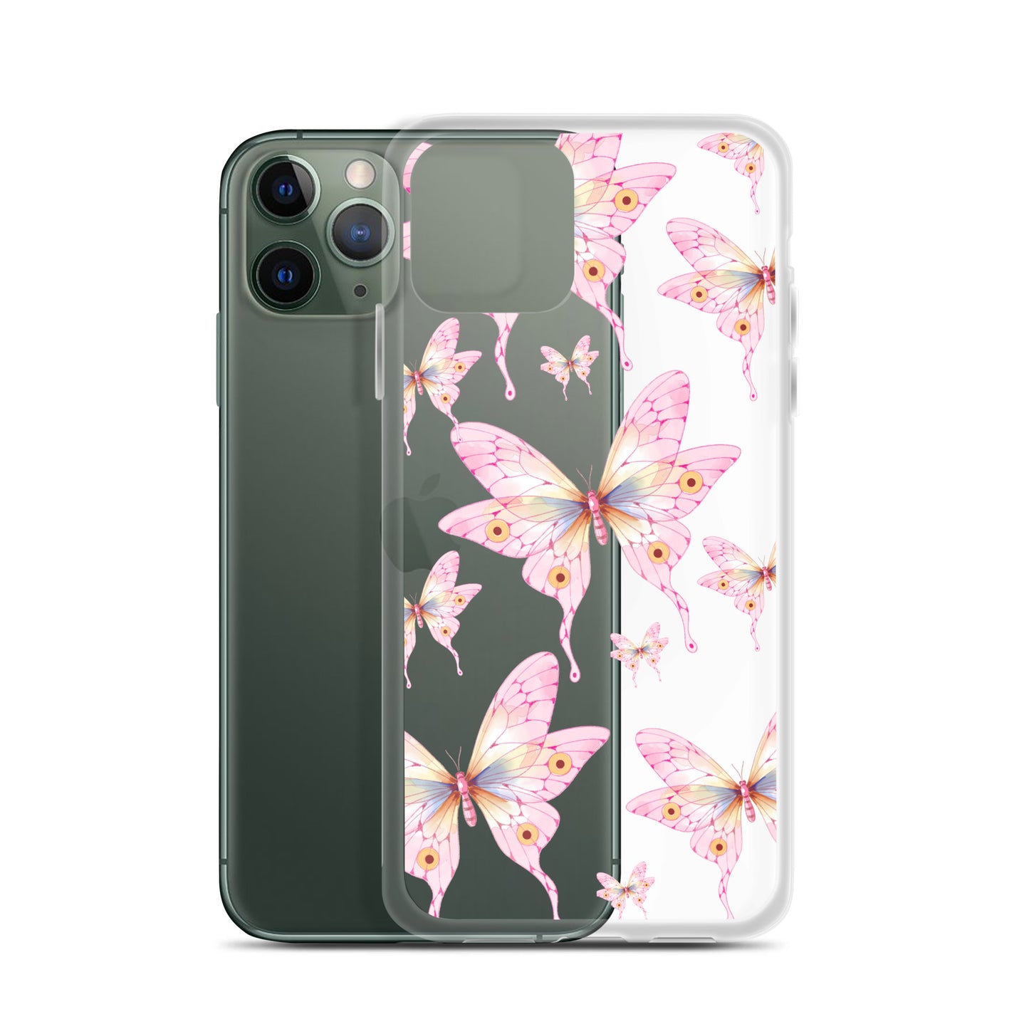 Pink Butterfly- Clear Case for iPhone®