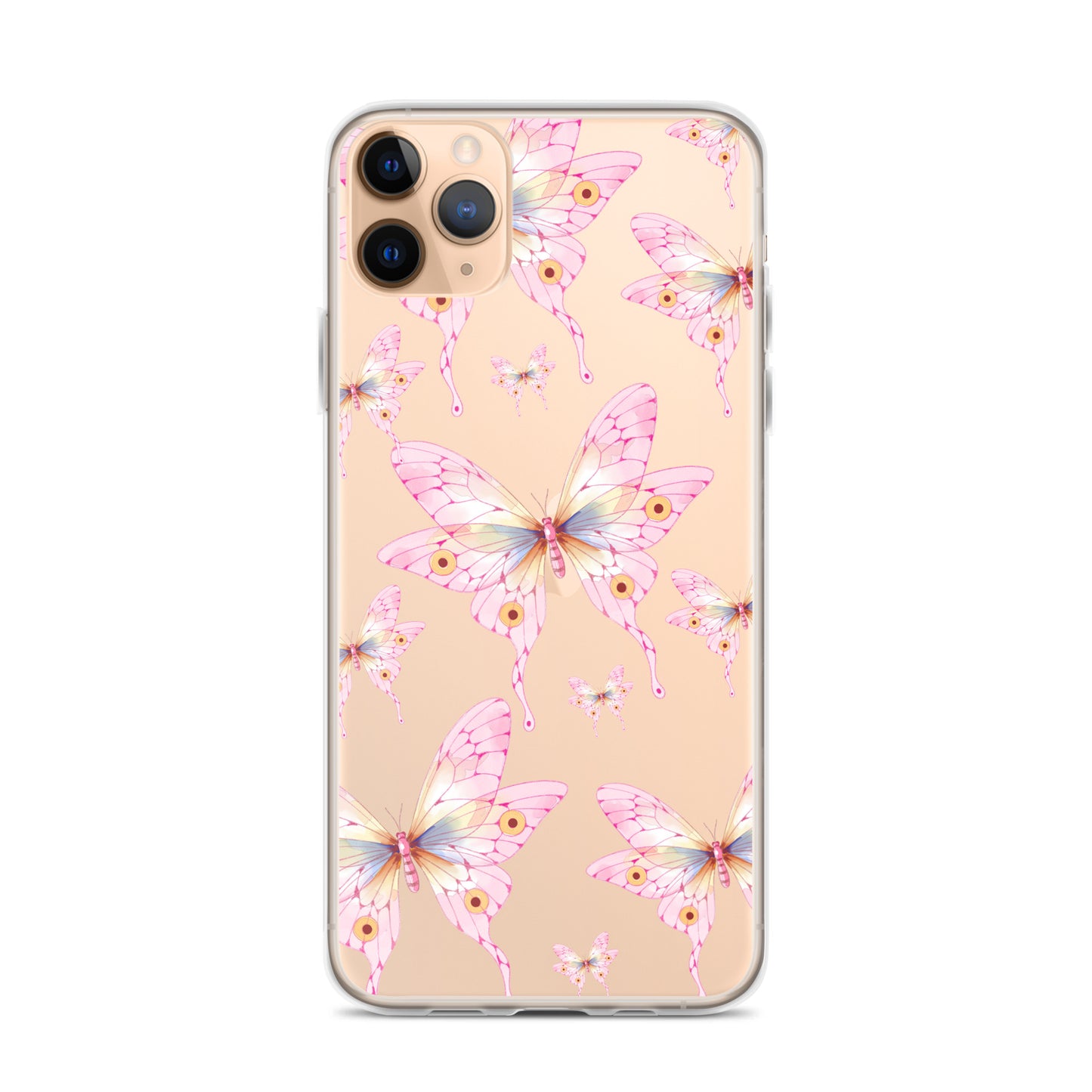 Pink Butterfly- Clear Case for iPhone®