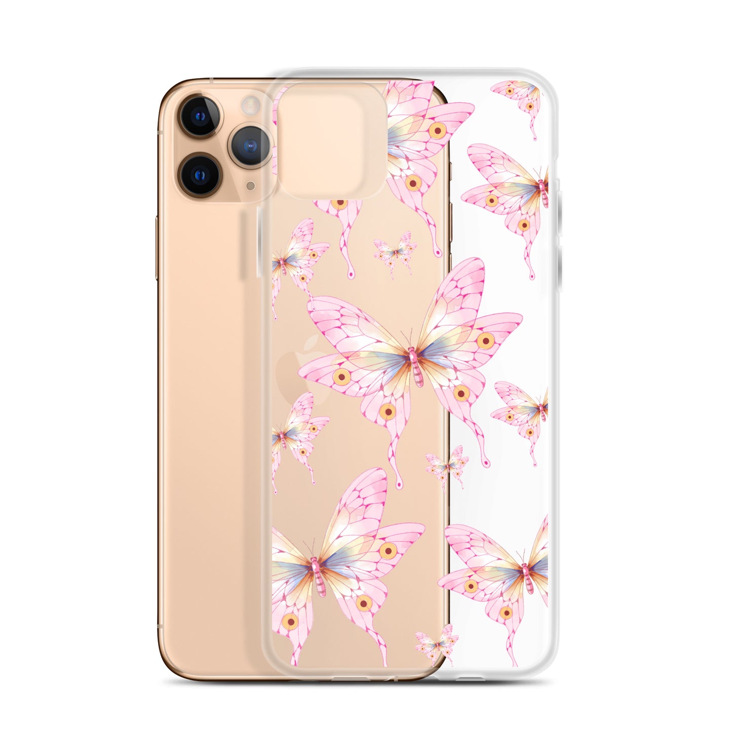 Pink Butterfly- Clear Case for iPhone®