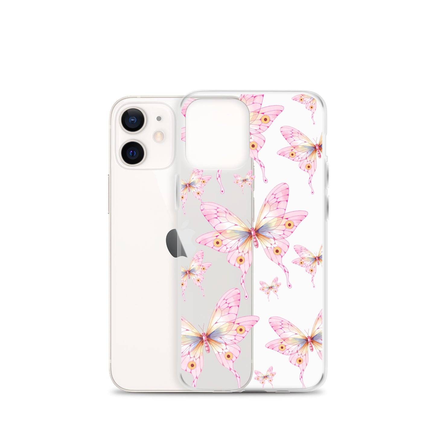 Pink Butterfly- Clear Case for iPhone®