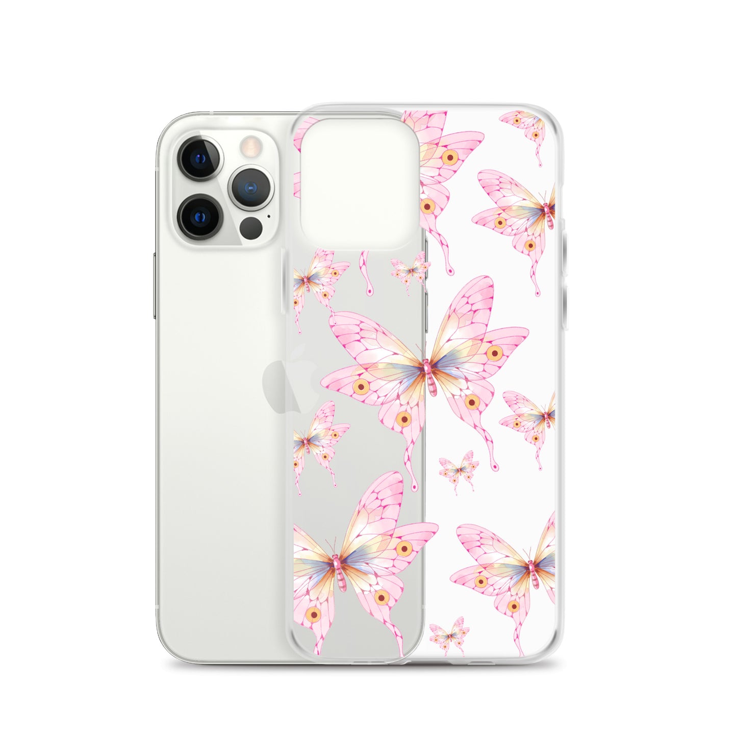 Pink Butterfly- Clear Case for iPhone®