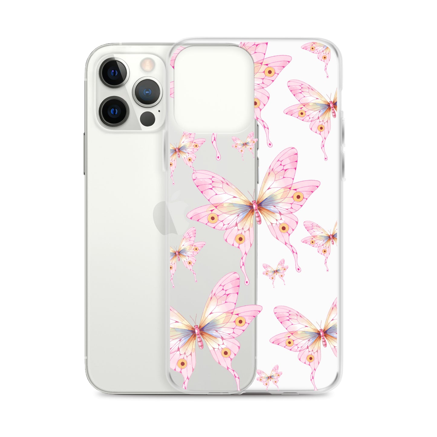 Pink Butterfly- Clear Case for iPhone®
