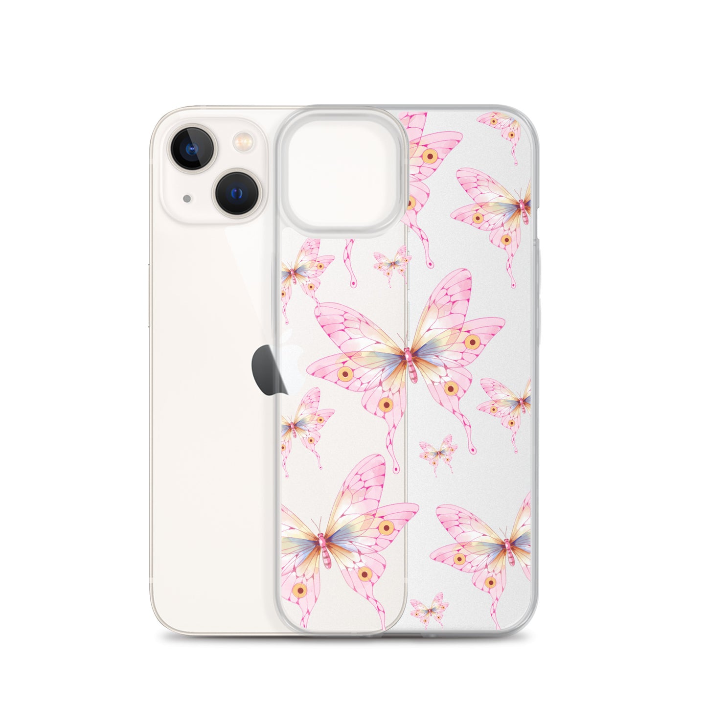 Pink Butterfly- Clear Case for iPhone®