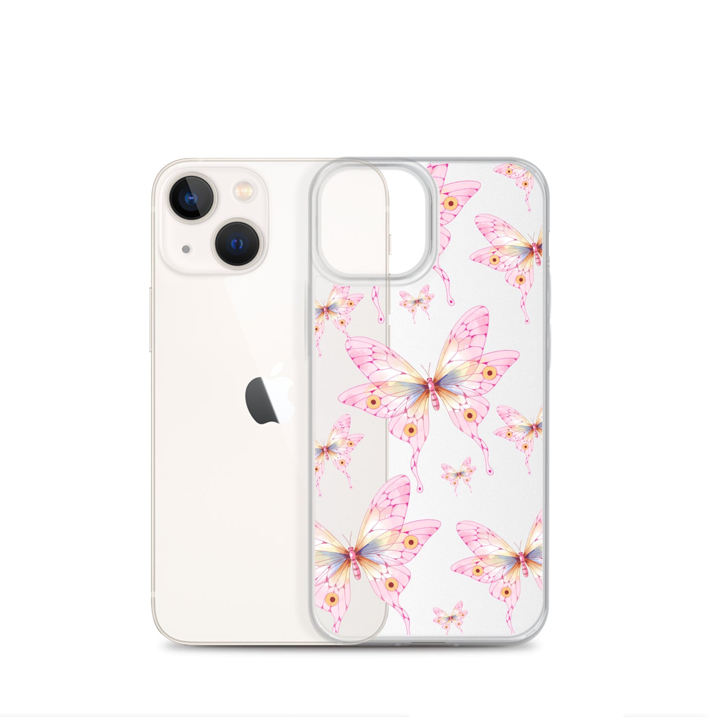 Pink Butterfly- Clear Case for iPhone®