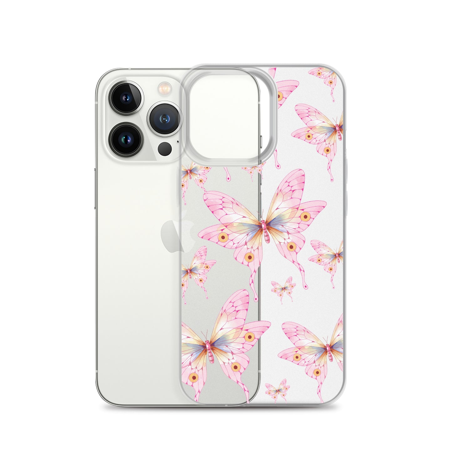 Pink Butterfly- Clear Case for iPhone®