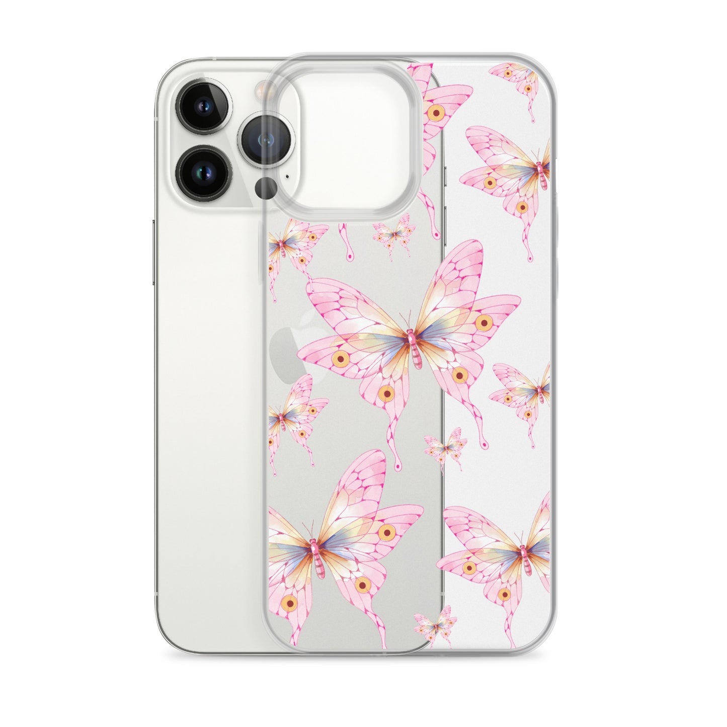 Pink Butterfly- Clear Case for iPhone®