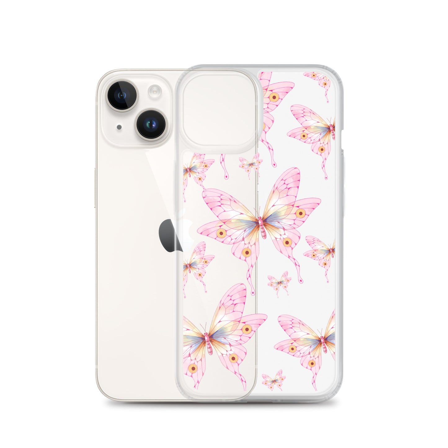 Pink Butterfly- Clear Case for iPhone®