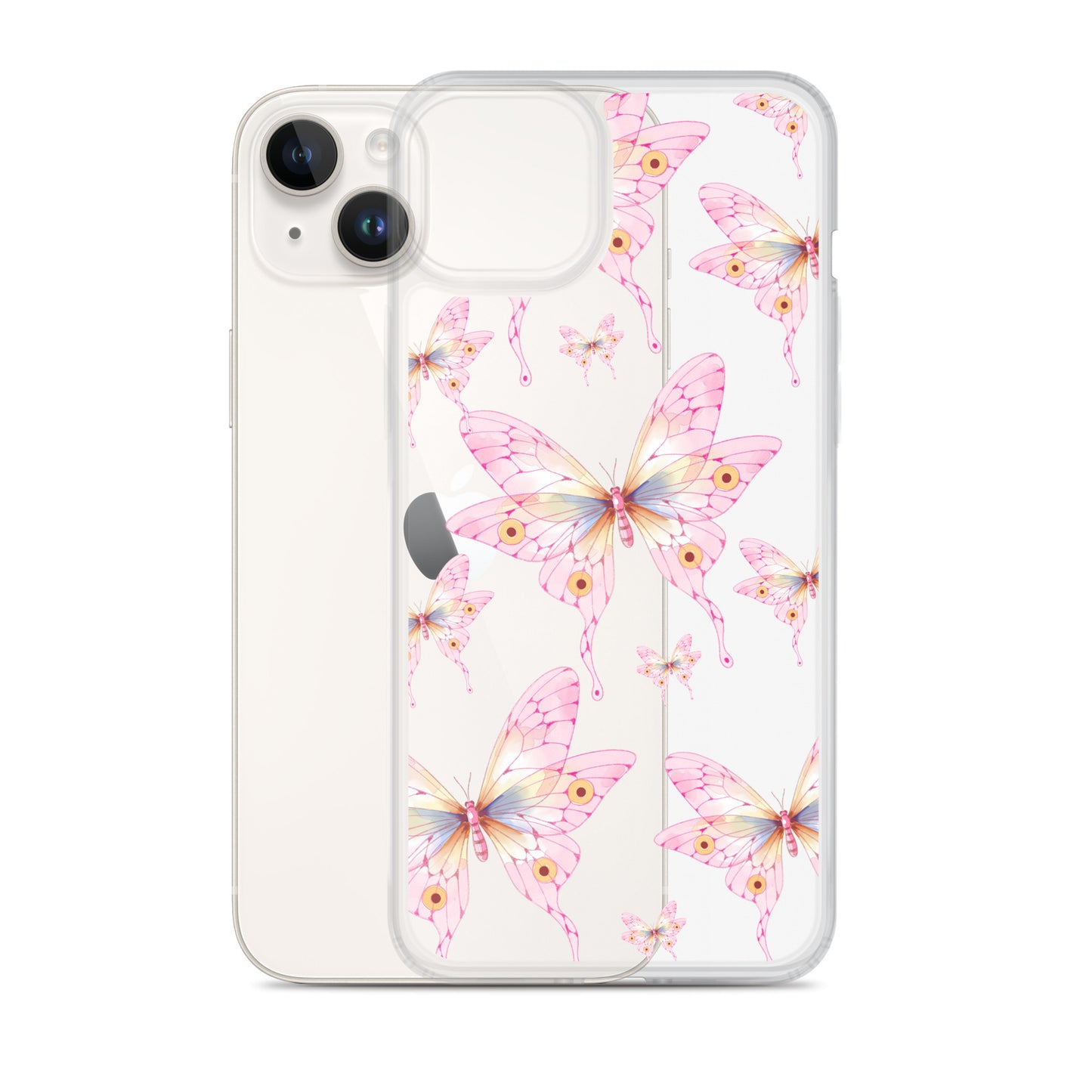 Pink Butterfly- Clear Case for iPhone®