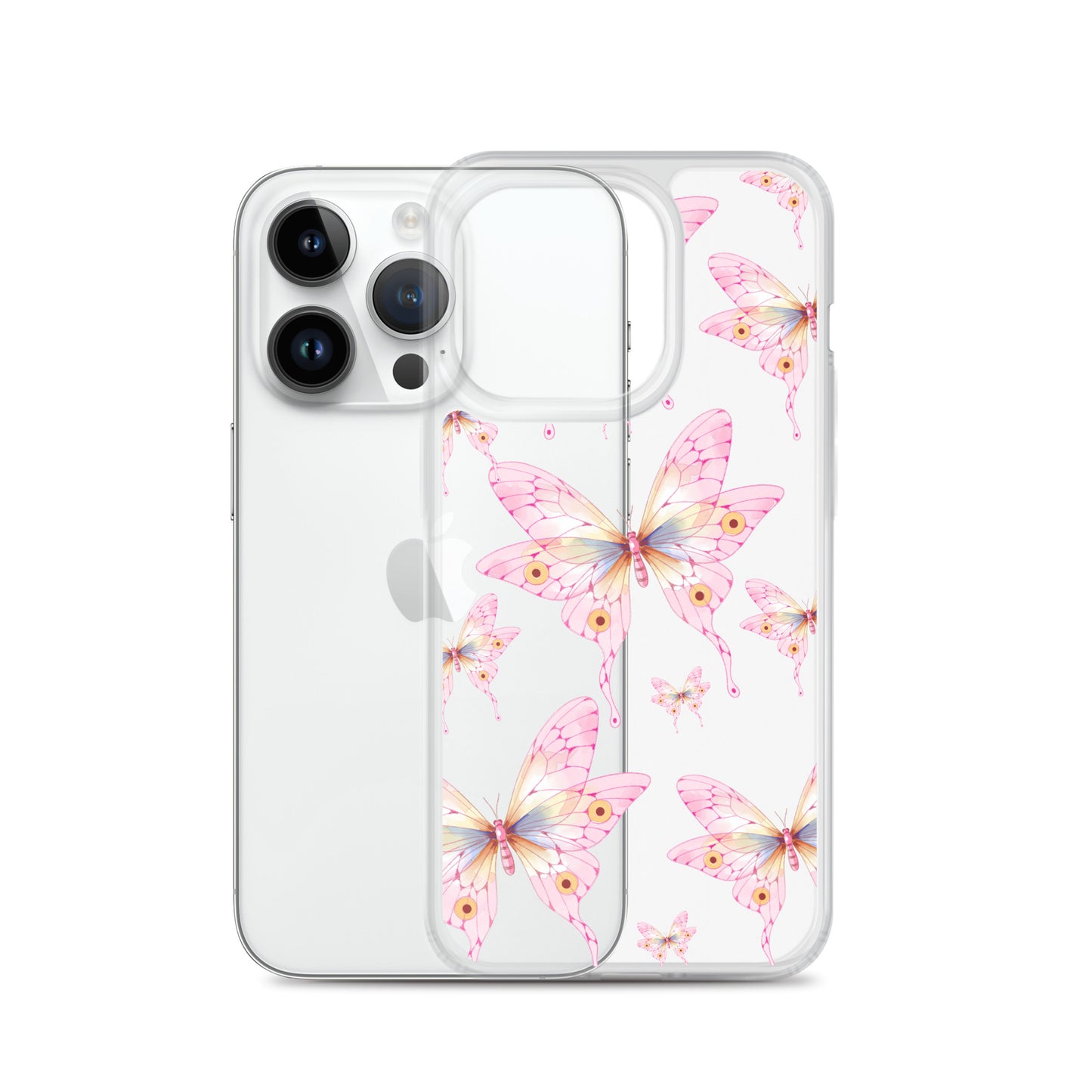 Pink Butterfly- Clear Case for iPhone®