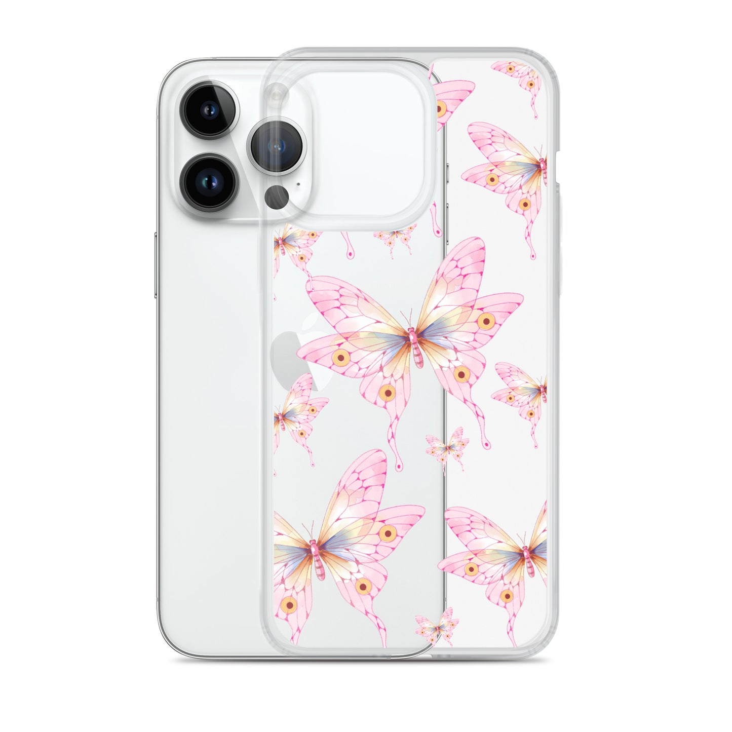 Pink Butterfly- Clear Case for iPhone®