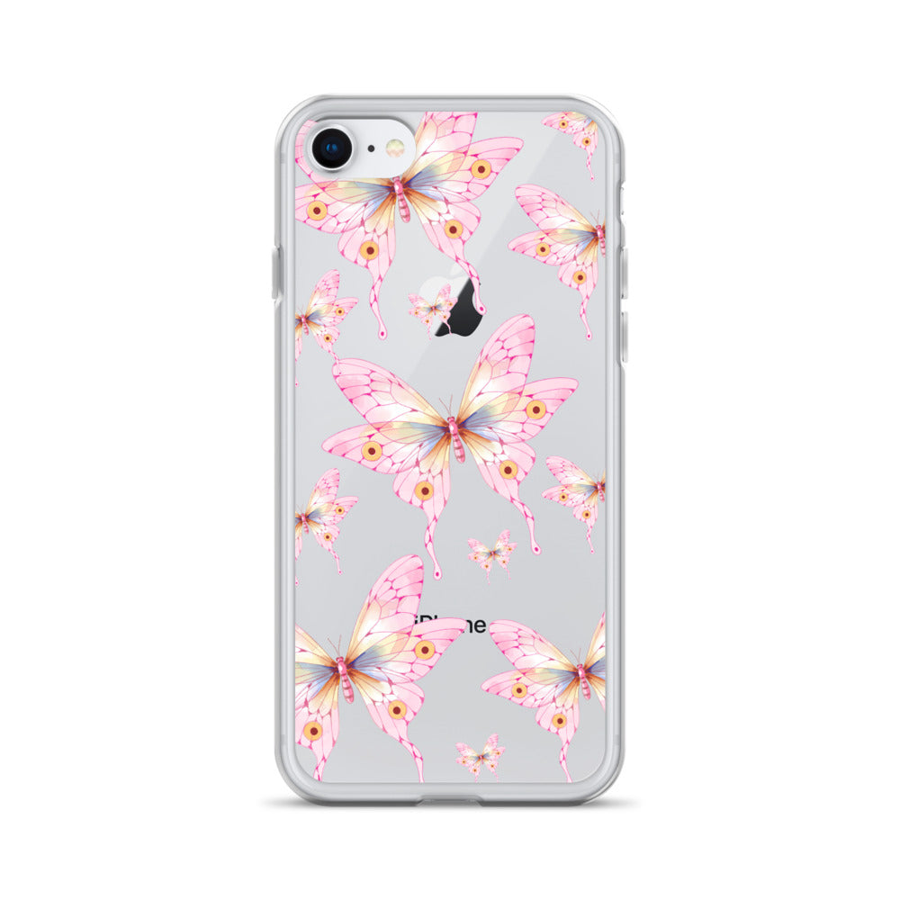 Pink Butterfly- Clear Case for iPhone®