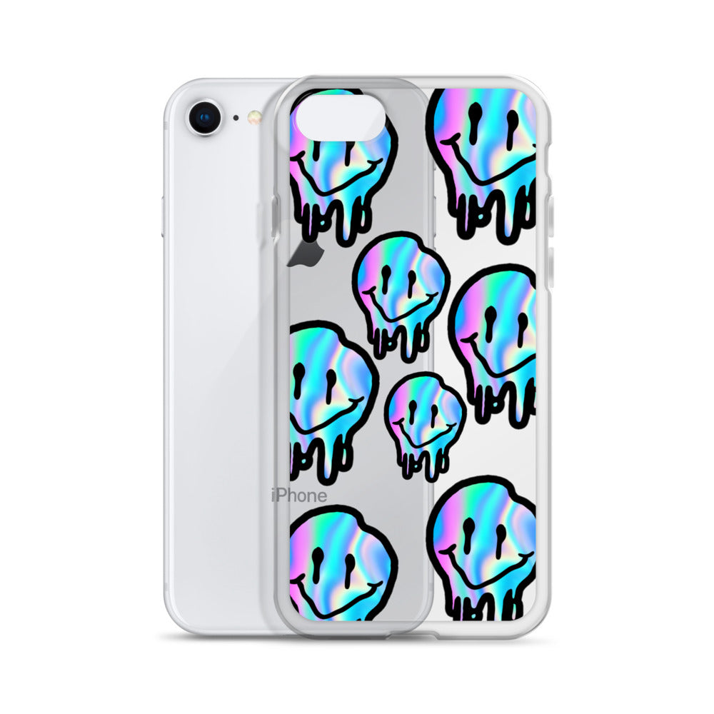 Trippy Smiley- Clear Case for iPhone®