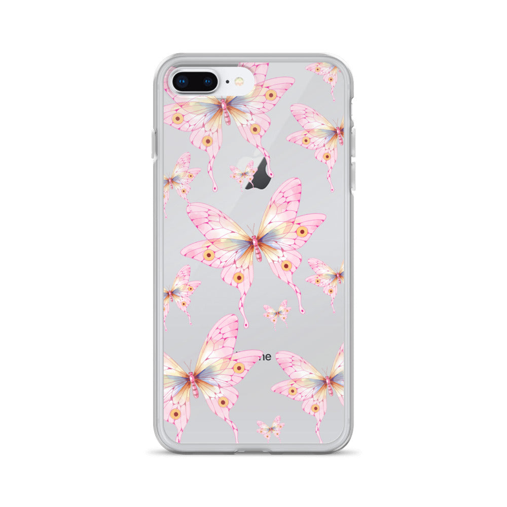 Pink Butterfly- Clear Case for iPhone®