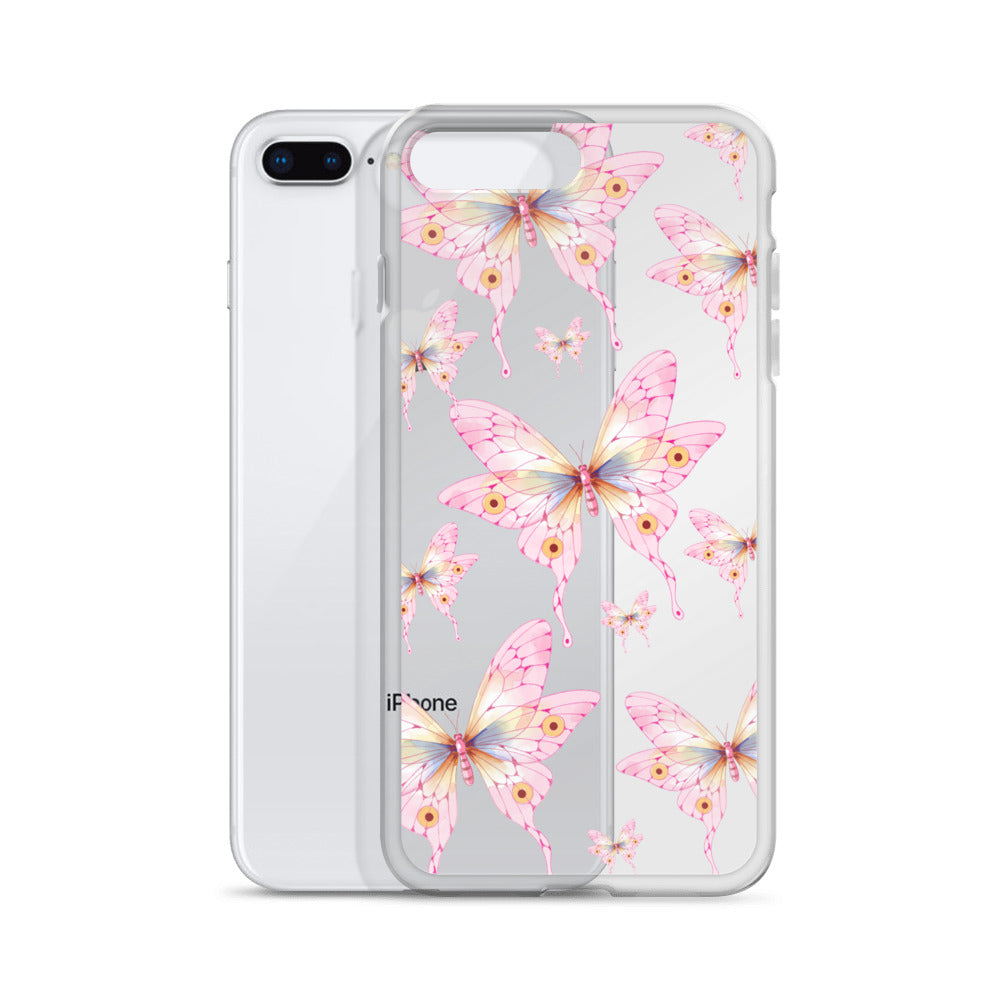Pink Butterfly- Clear Case for iPhone®