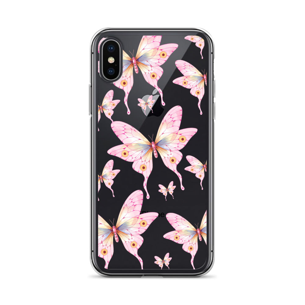 Pink Butterfly- Clear Case for iPhone®
