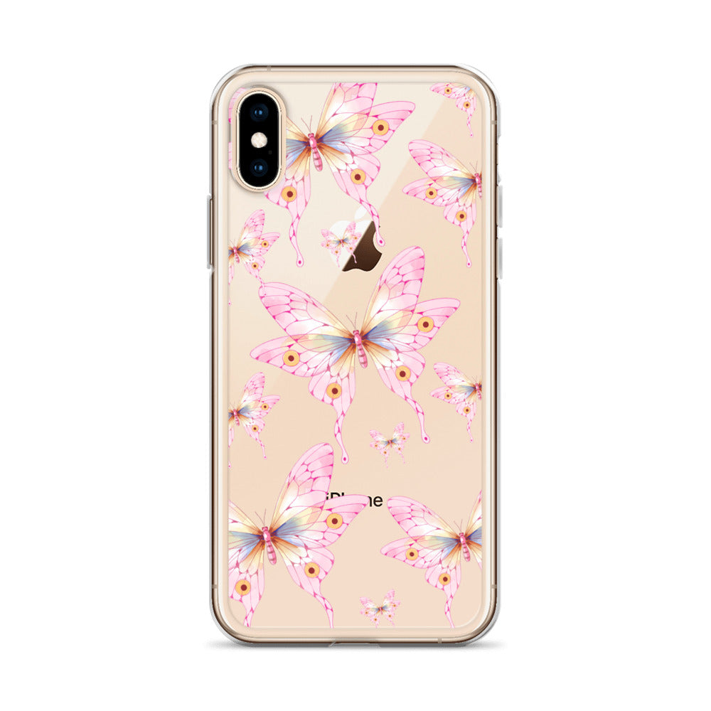 Pink Butterfly- Clear Case for iPhone®