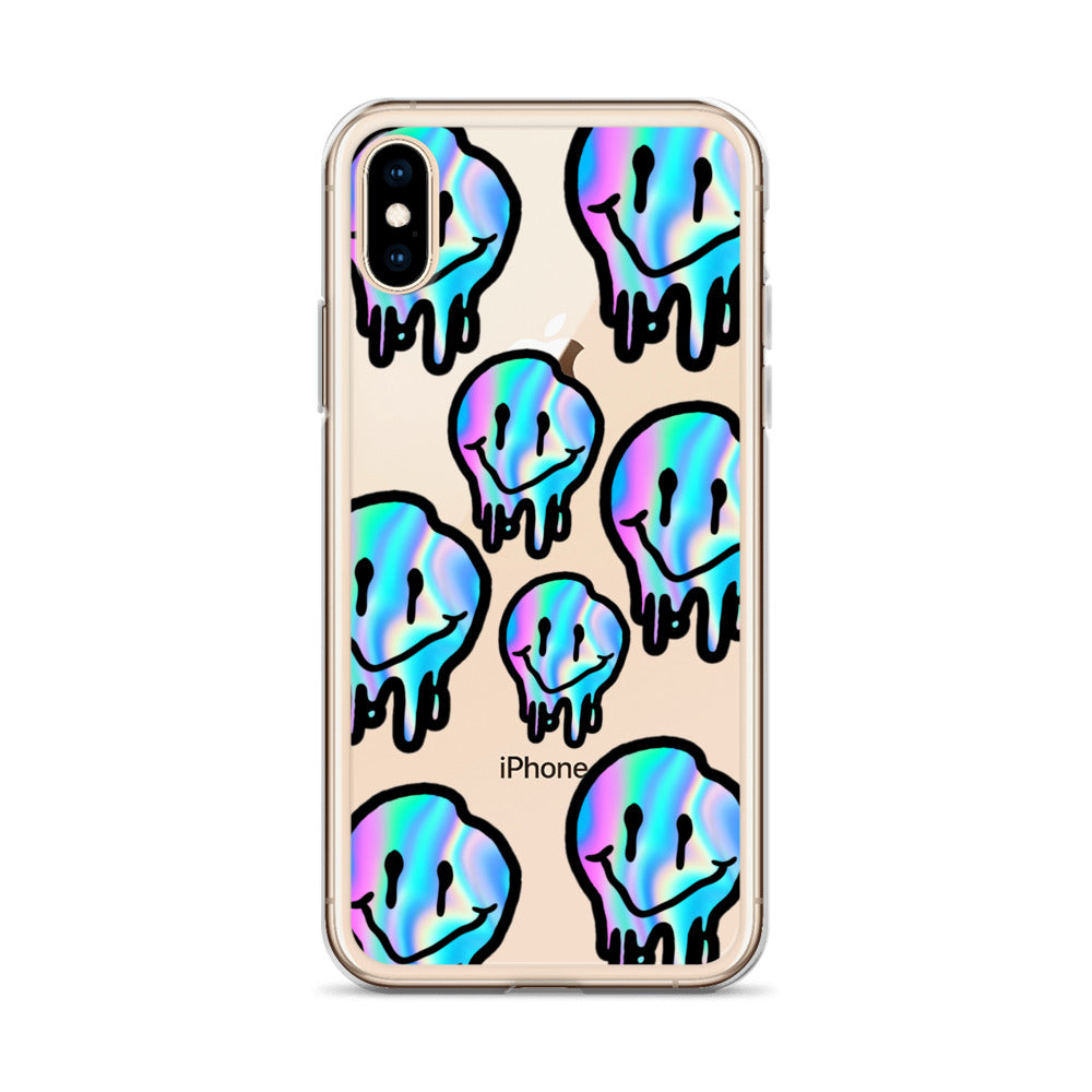 Trippy Smiley- Clear Case for iPhone®