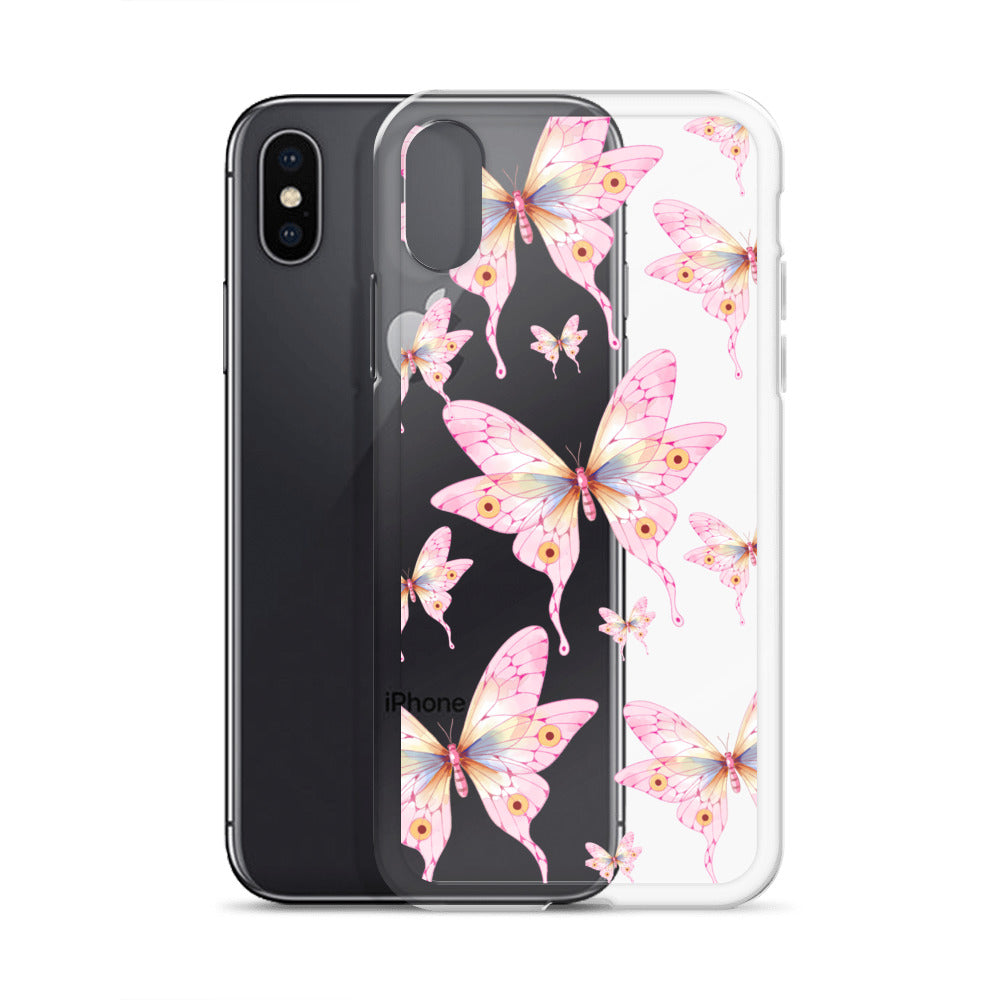 Pink Butterfly- Clear Case for iPhone®