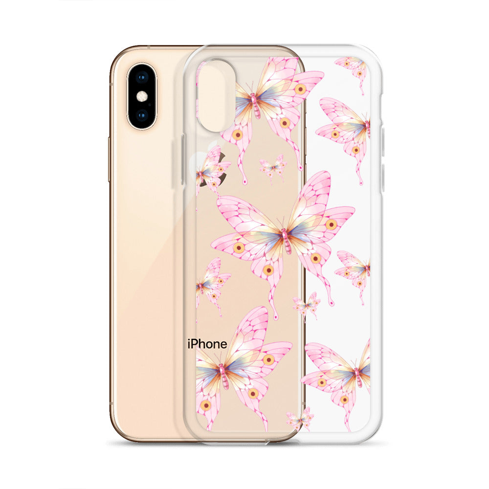 Pink Butterfly- Clear Case for iPhone®