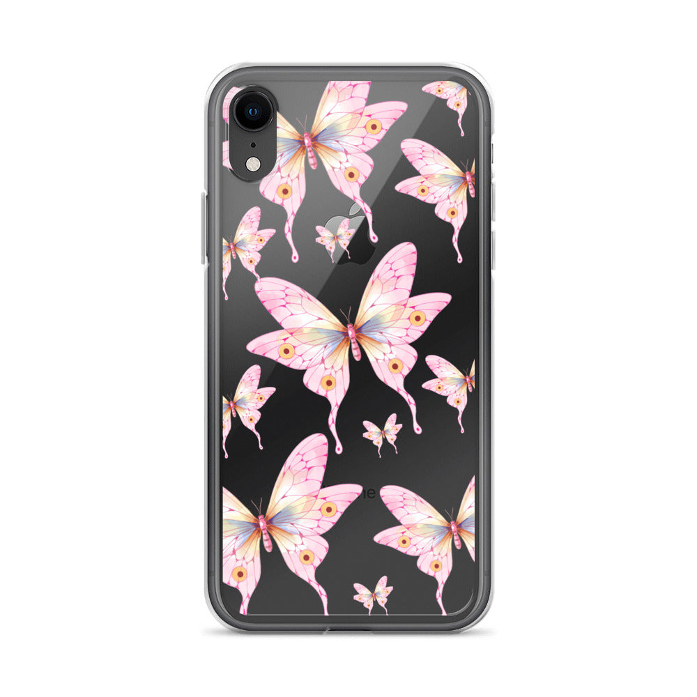 Pink Butterfly- Clear Case for iPhone®