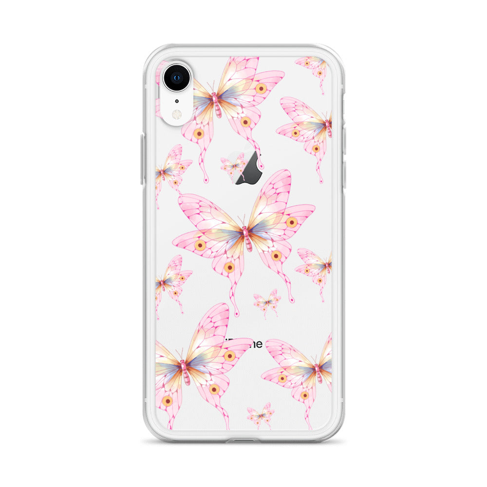 Pink Butterfly- Clear Case for iPhone®