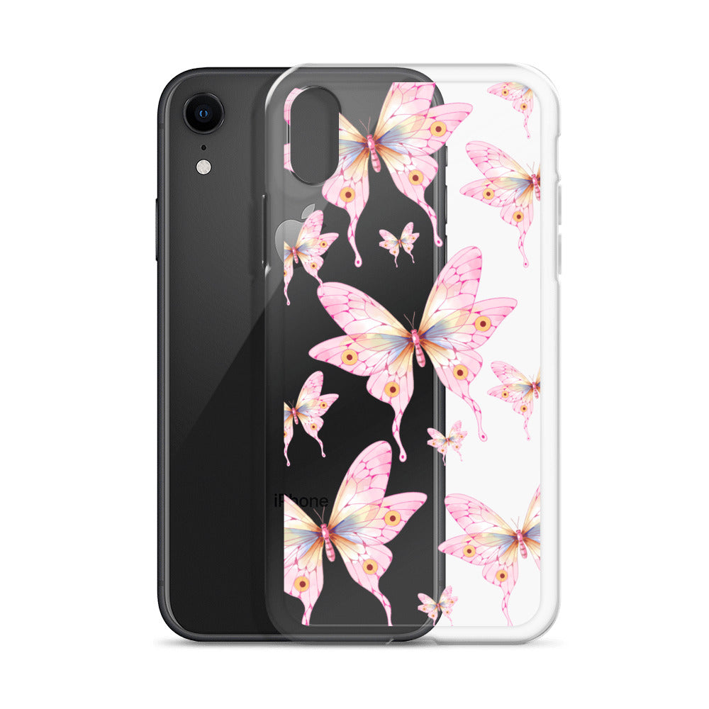Pink Butterfly- Clear Case for iPhone®