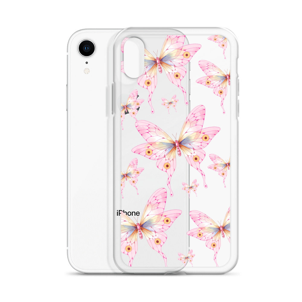 Pink Butterfly- Clear Case for iPhone®