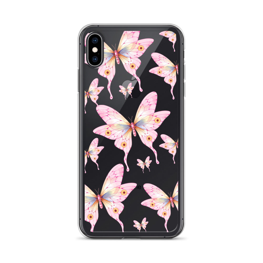 Pink Butterfly- Clear Case for iPhone®