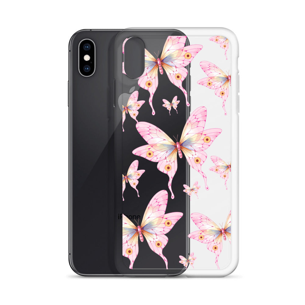 Pink Butterfly- Clear Case for iPhone®