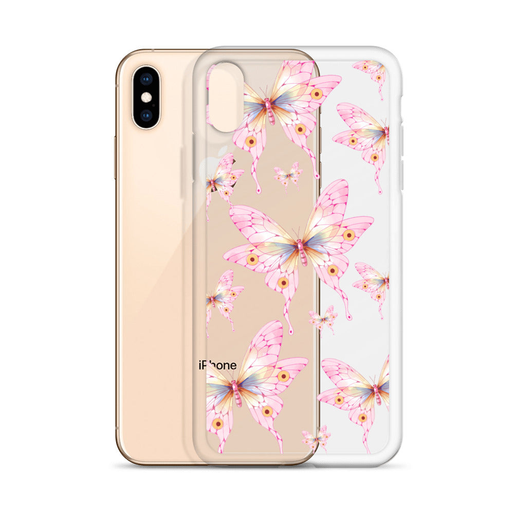 Pink Butterfly- Clear Case for iPhone®