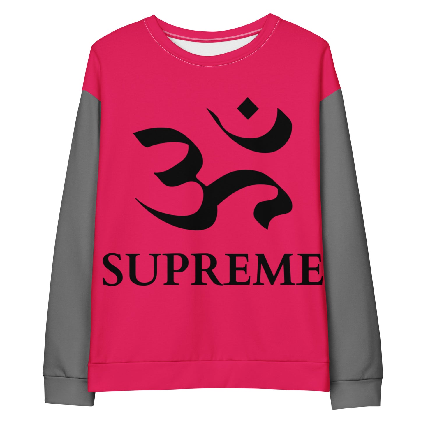 OM Supreme- Sweatshirt (Raspberry/Gray)