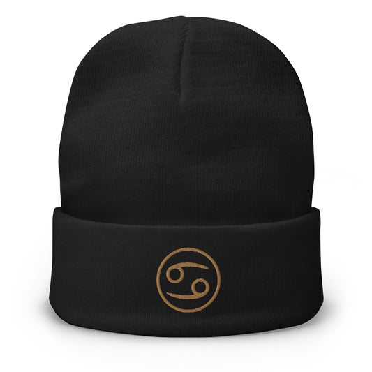 Cancer- Embroidered Beanie
