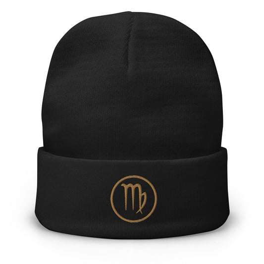 Virgo- Embroidered Beanie