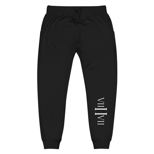 VII II VII- Fleece Sweatpants (Black)