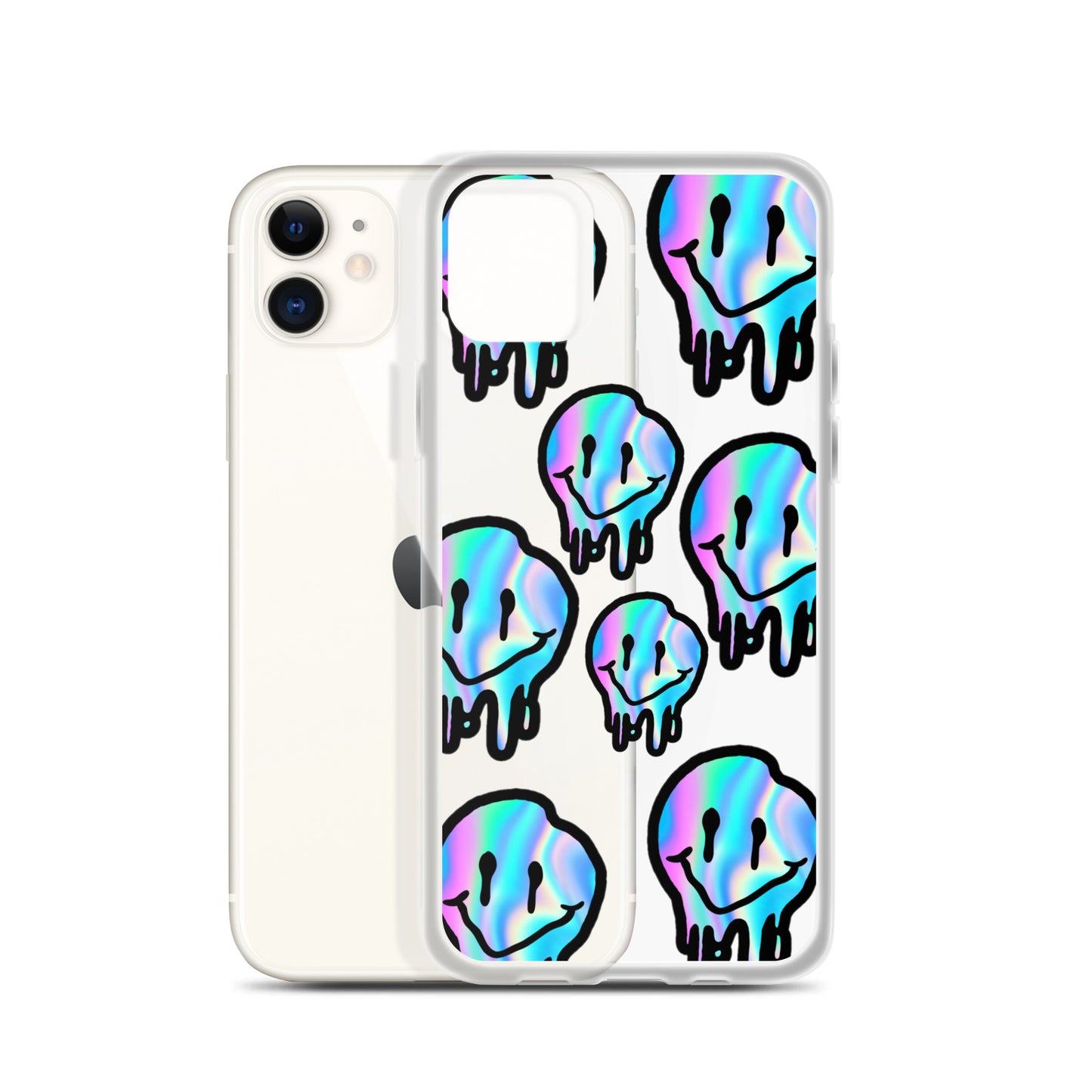 Trippy Smiley- Clear Case for iPhone®