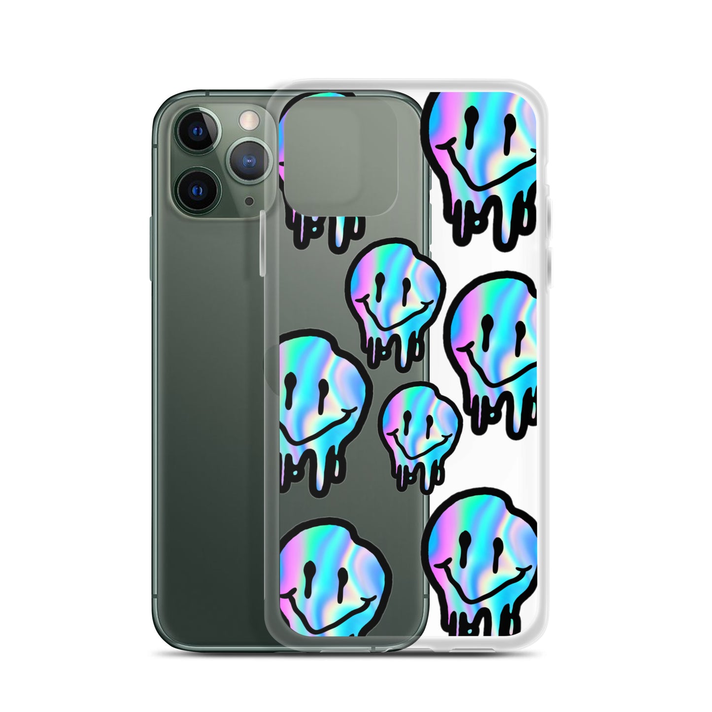 Trippy Smiley- Clear Case for iPhone®