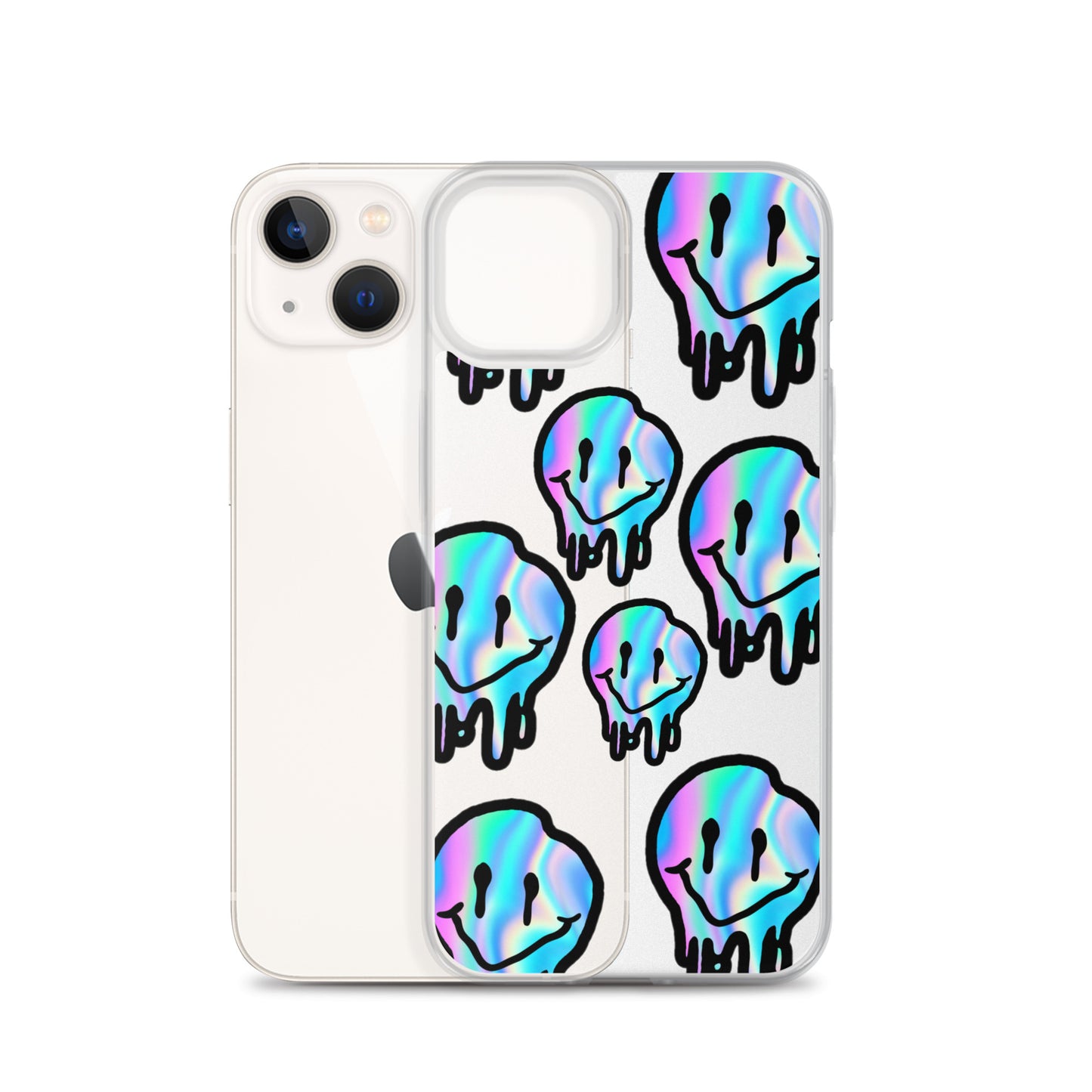 Trippy Smiley- Clear Case for iPhone®