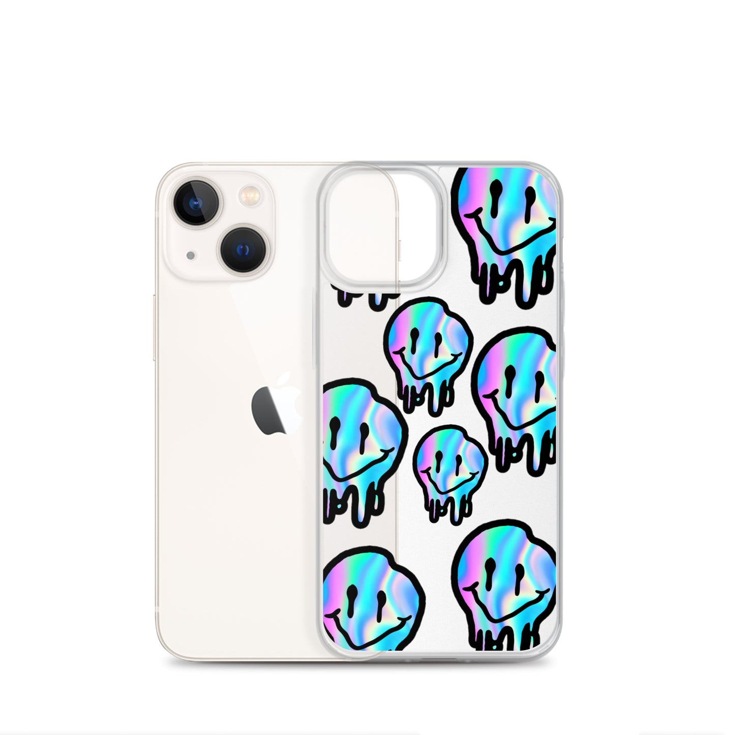 Trippy Smiley- Clear Case for iPhone®