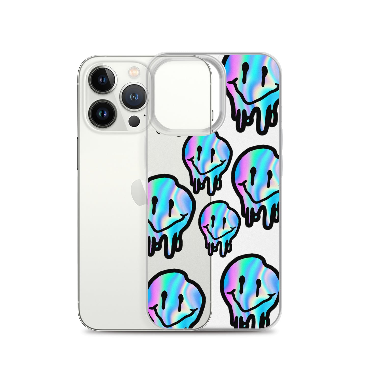 Trippy Smiley- Clear Case for iPhone®